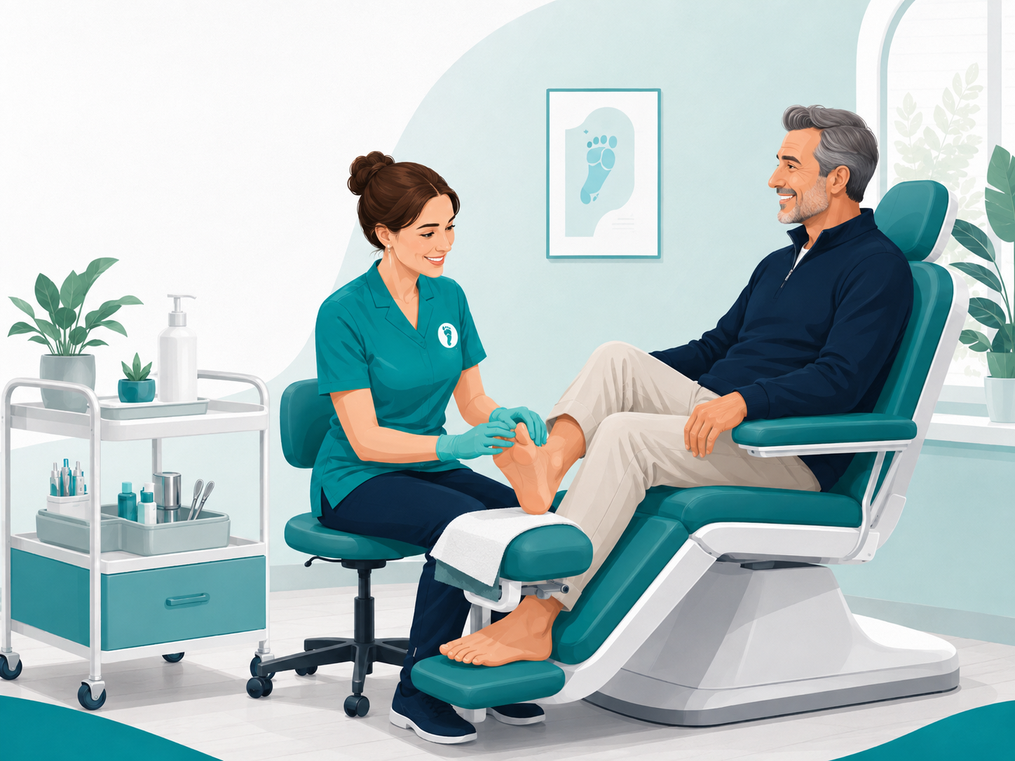 Modern clinic treatment room